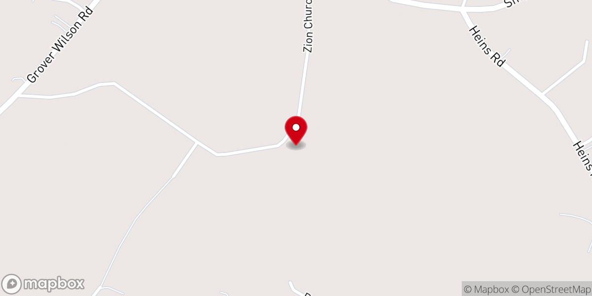 Map showing location of Zion Methodist Church Blythewood SC