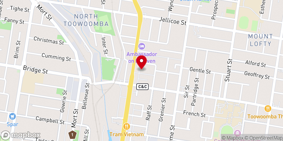 Map showing location of Restoration Church