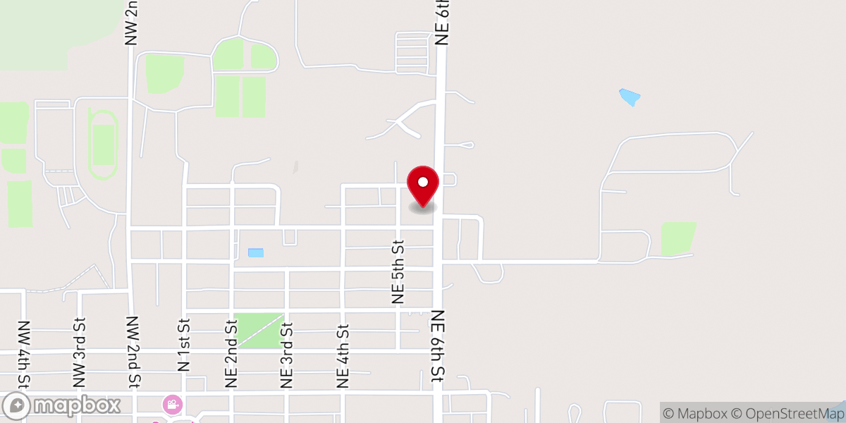 Map showing location of Immanuel Lutheran Church