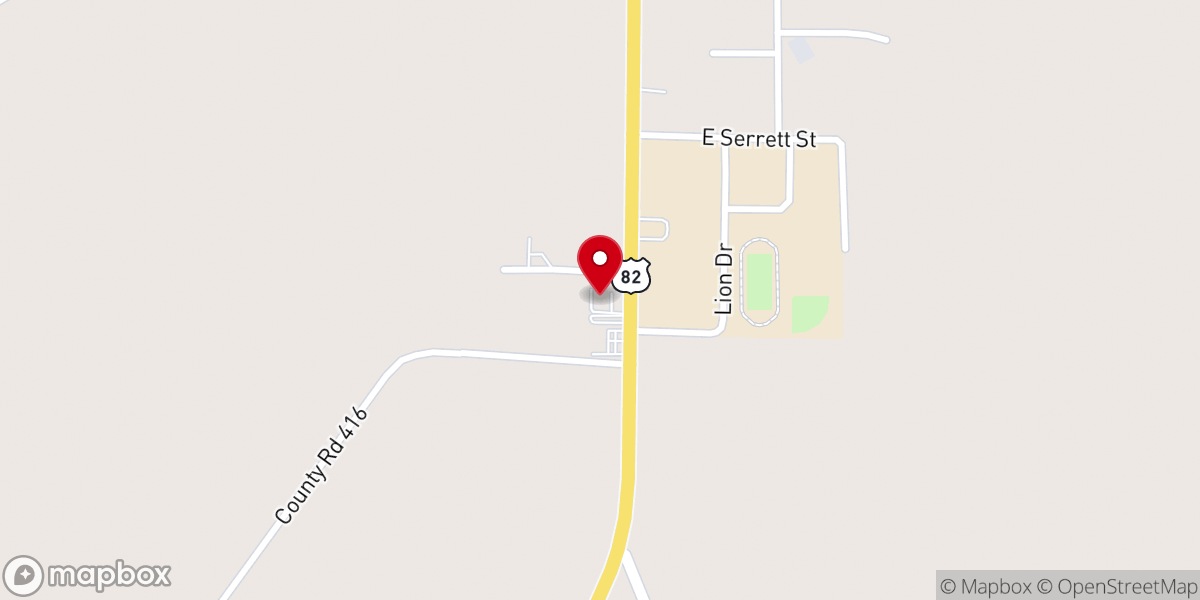 Map showing location of Holy Spirit Catholic Church