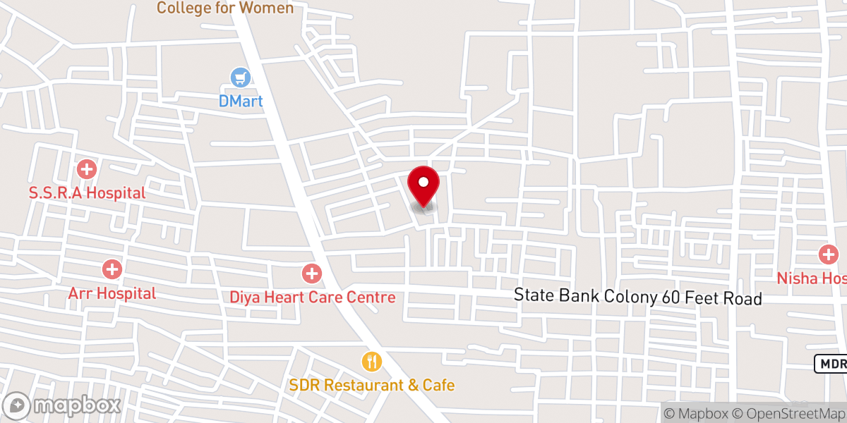 Map showing location of TUTICORIN CHRISTIAN BRETHREN ASSEMBLY (CHURCH)
