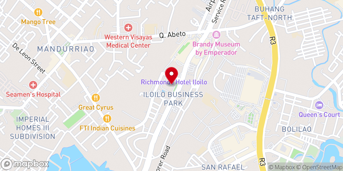 Map showing location of Church of God World Missions Philippines - Iloilo Megaworld