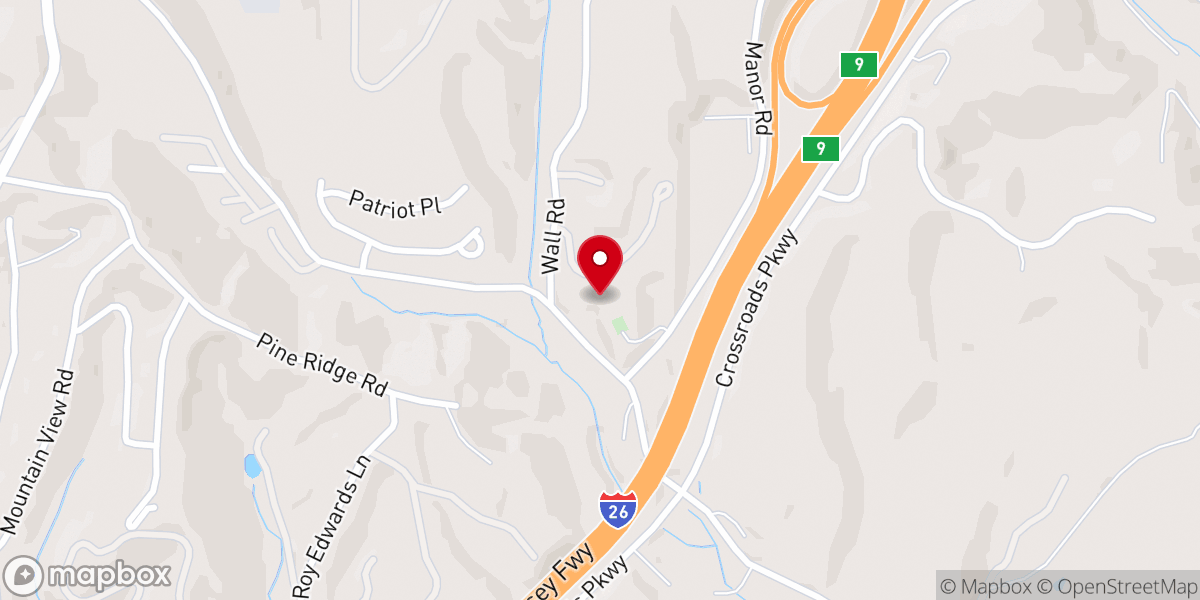 Map showing location of Ivy Ridge First Church of God
