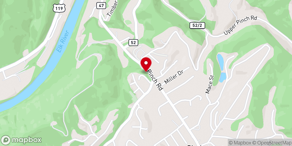 Map showing location of Pinch Reunion Site