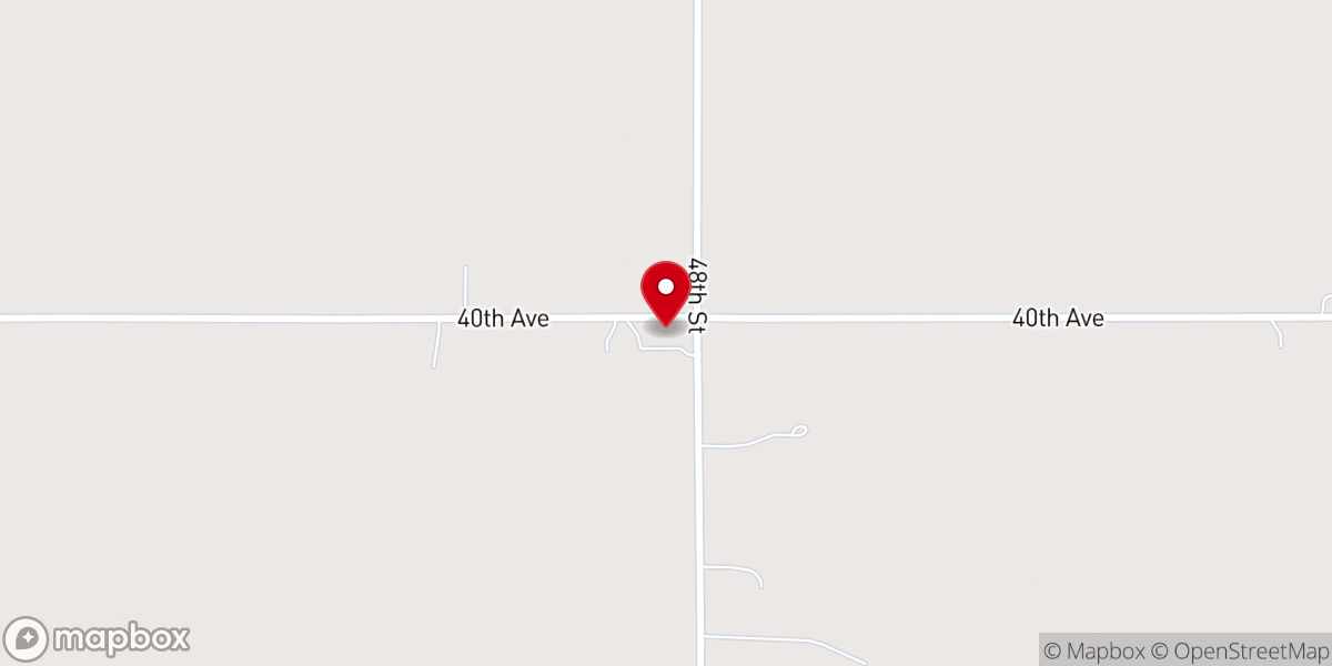 Map showing location of East Arlington Baptist Church