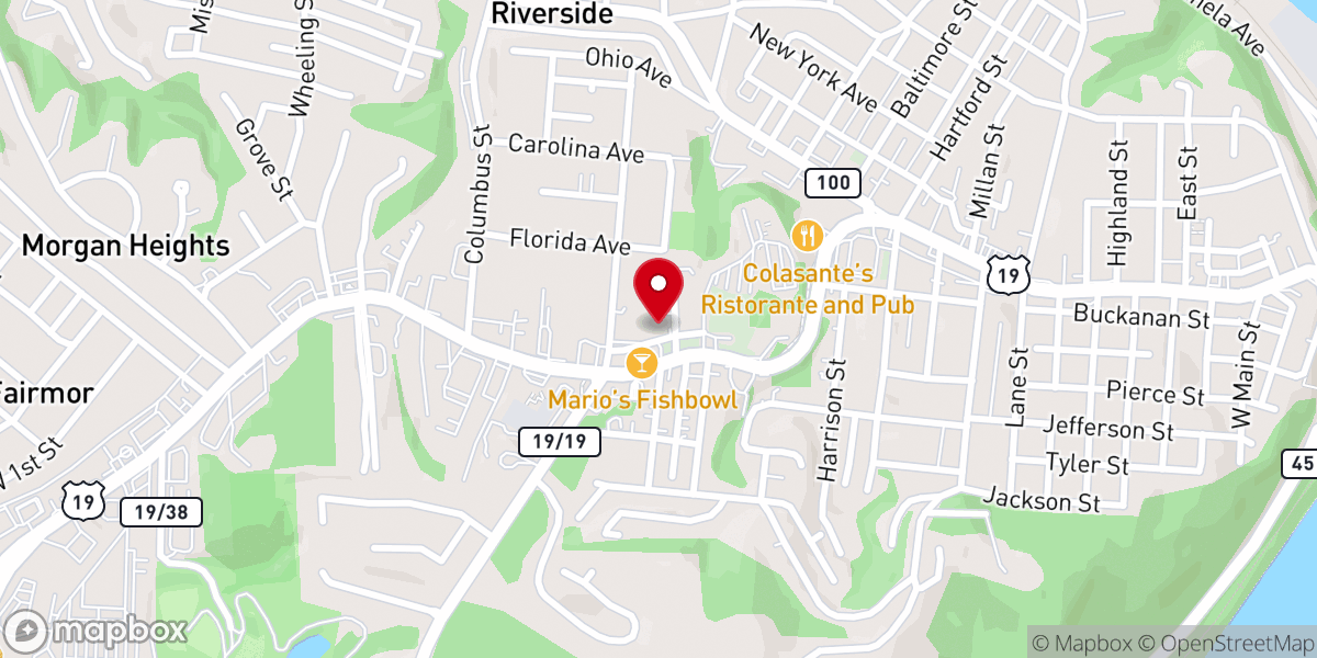 Map showing location of Crescent Hills Bible Chapel