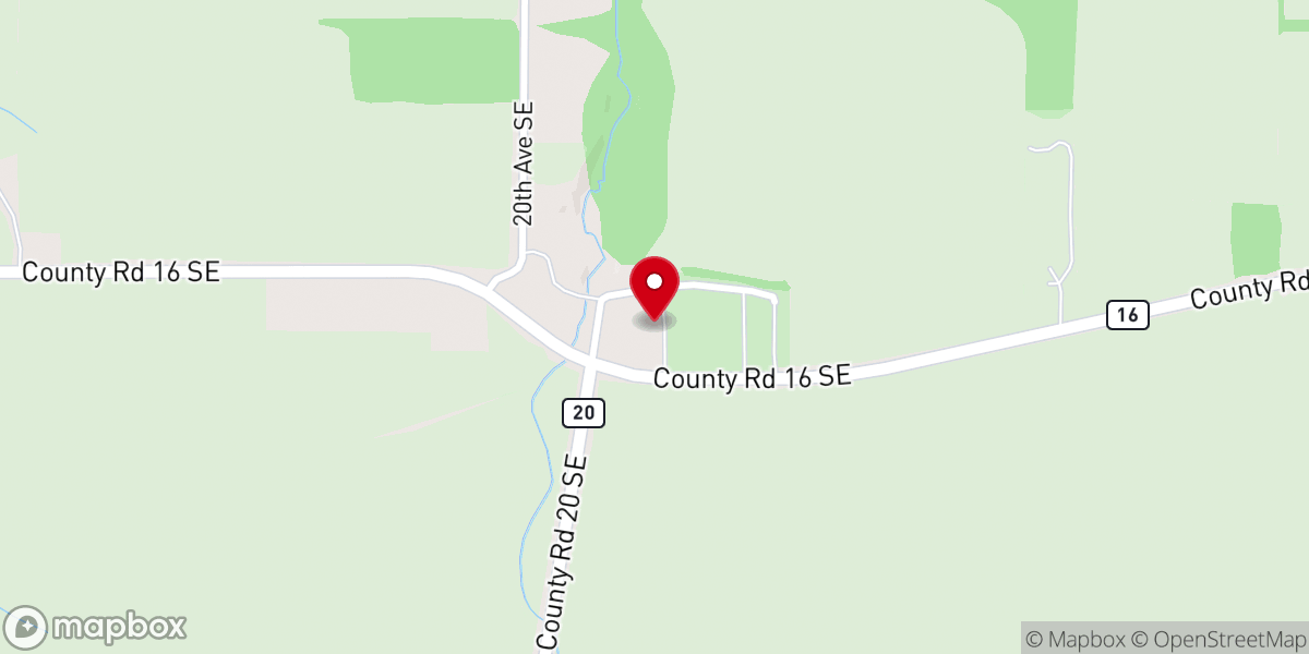 Map showing location of St Bridget Catholic Church