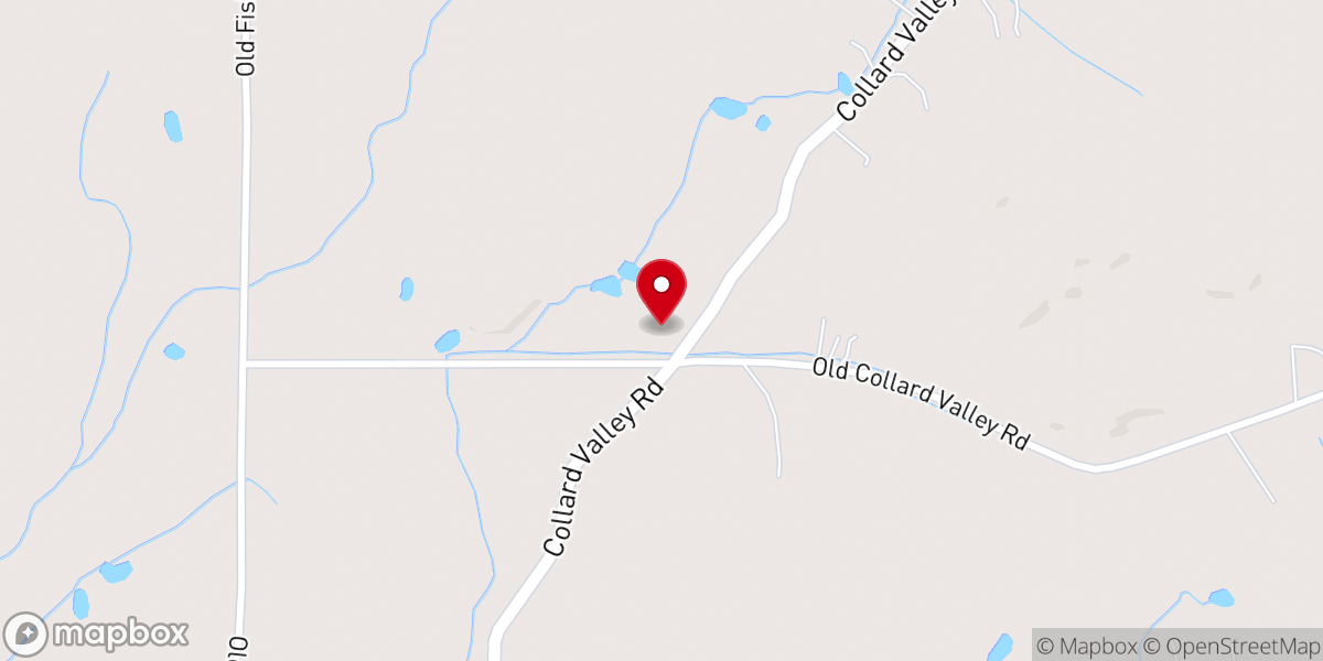 Map showing location of New Bethel Baptist Church