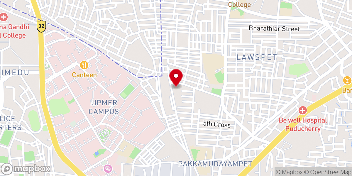 Map showing location of Holy Spirit Catholic Church