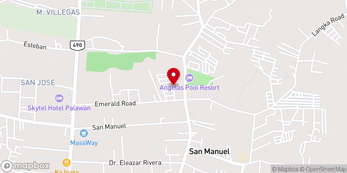 Map showing location of Baptist church atis road