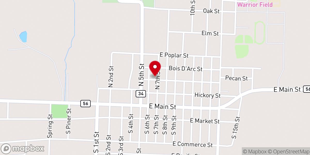 Map showing location of Mc Kenzie United Methodist Church