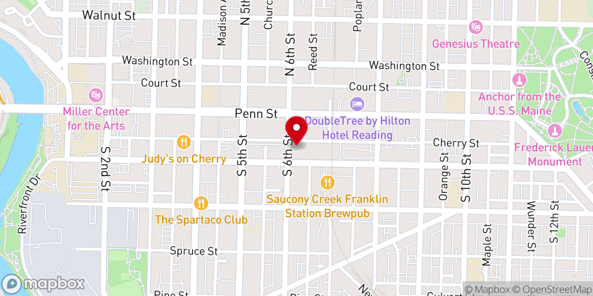 Map showing location of Hopewell Mennonite Church