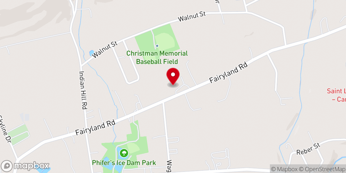 Map showing location of Bethany Weslyan Church