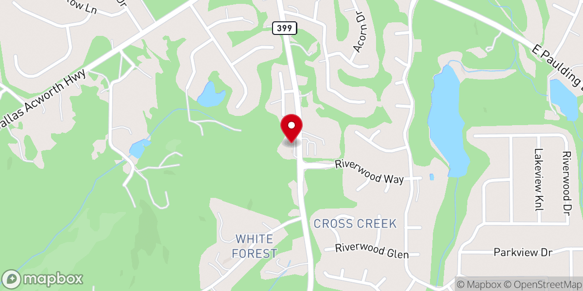 Map showing location of New Life Baptist Church