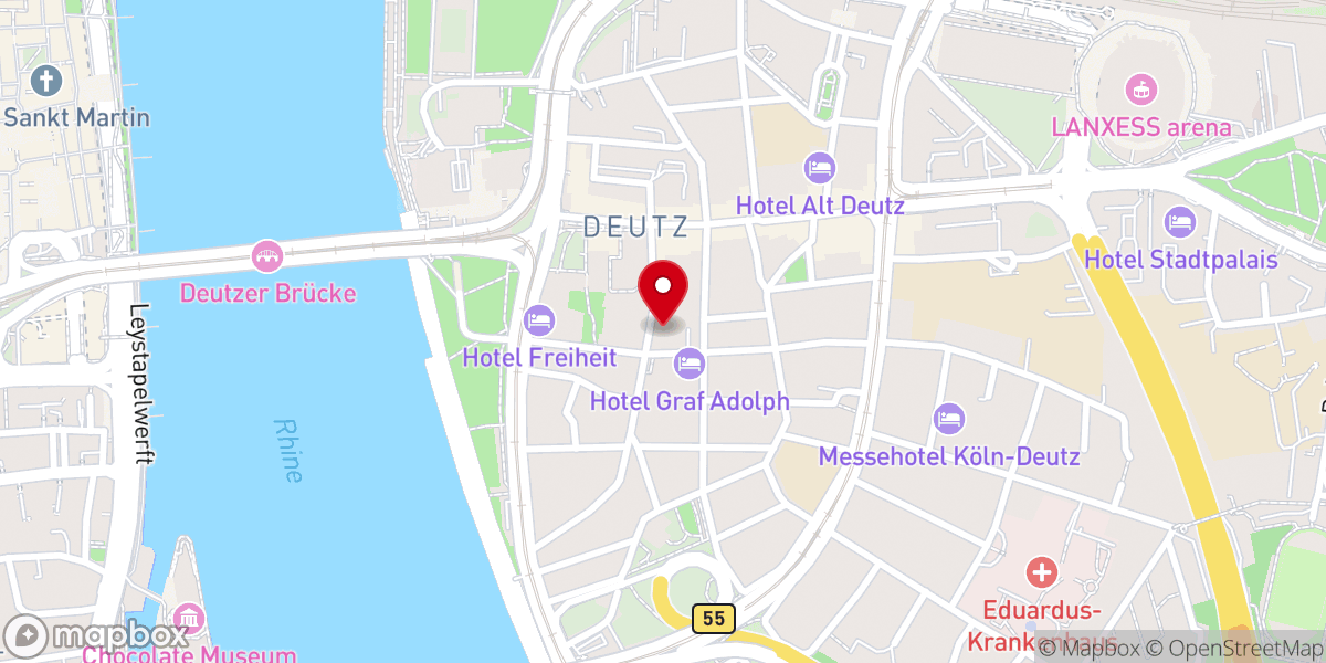 Map showing location of Queere Kirche Köln