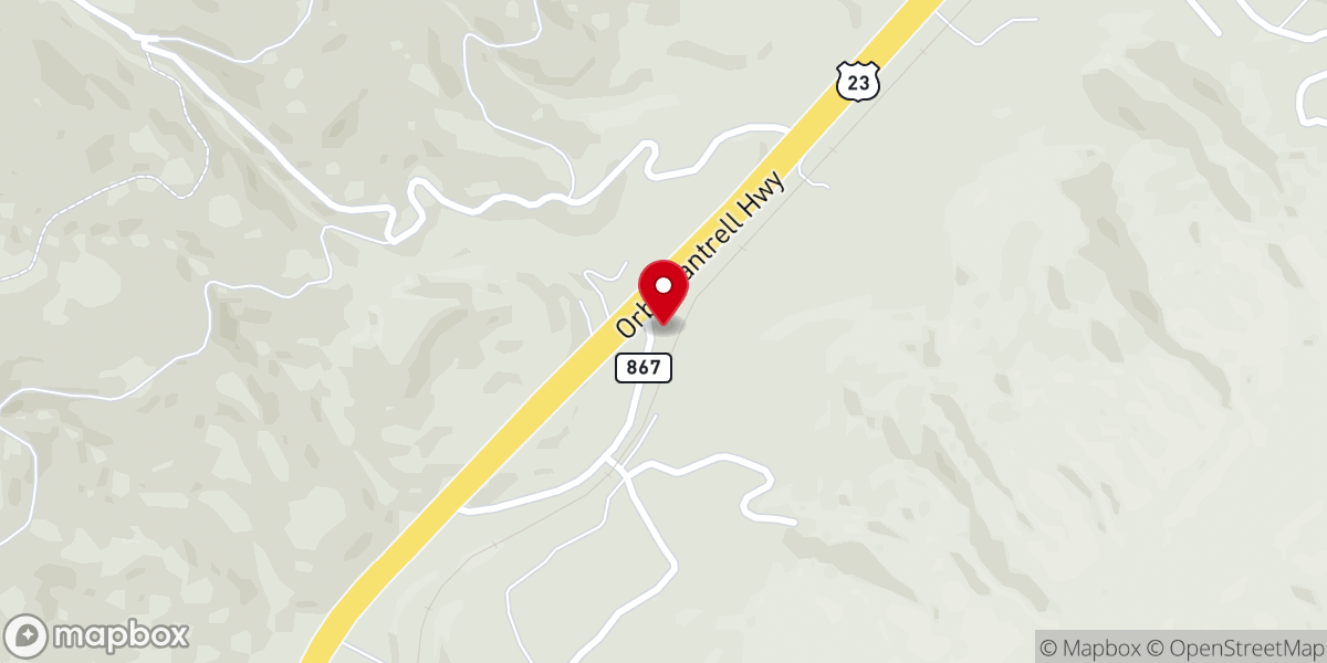 Map showing location of Robinette Chapel