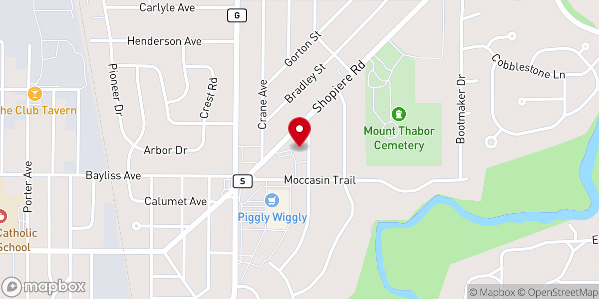 Map showing location of Berean Beloit