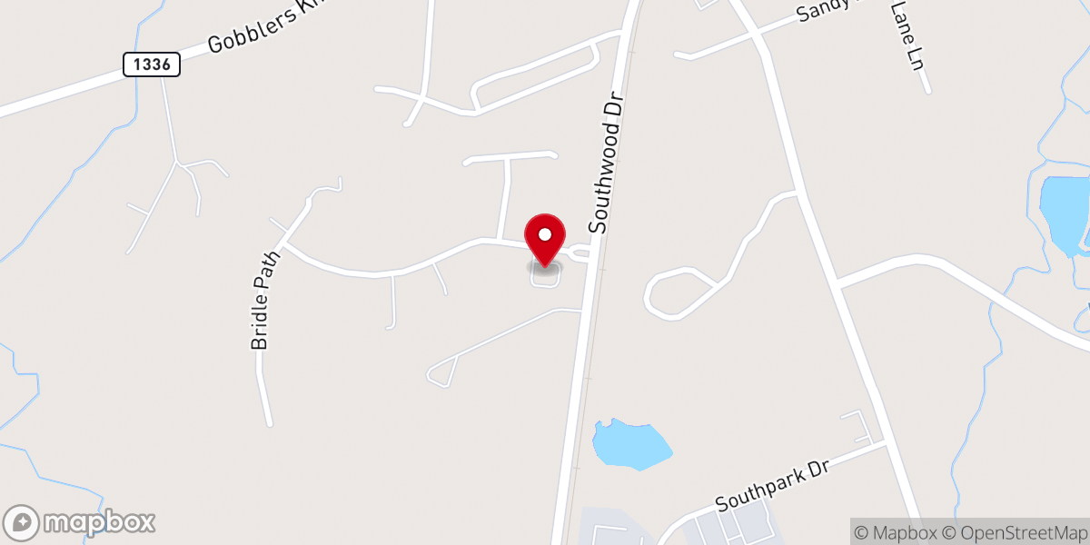 Map showing location of Christ Congregational Church
