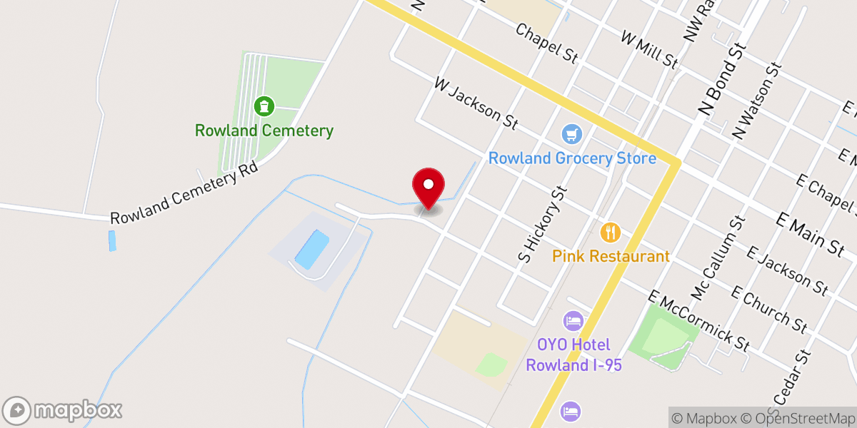 Map showing location of St Peter's Church