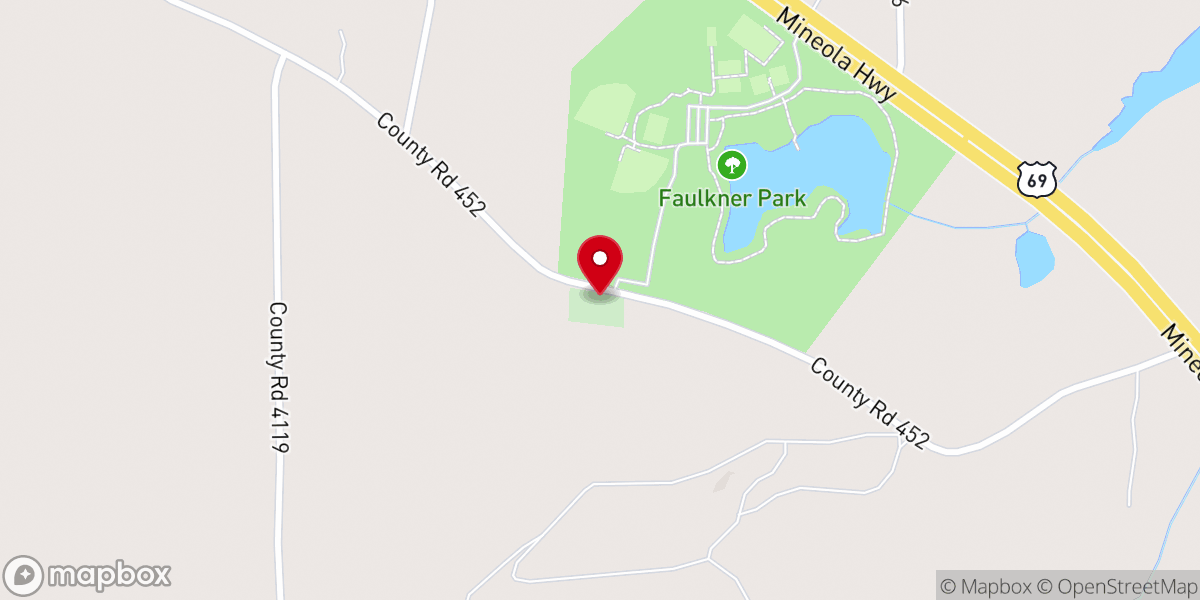 Map showing location of Harris Chapel