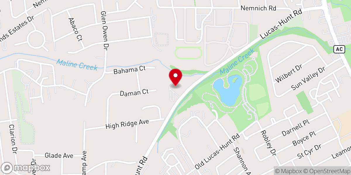 Map showing location of St. Louis Northside Seventh-day Adventist Church