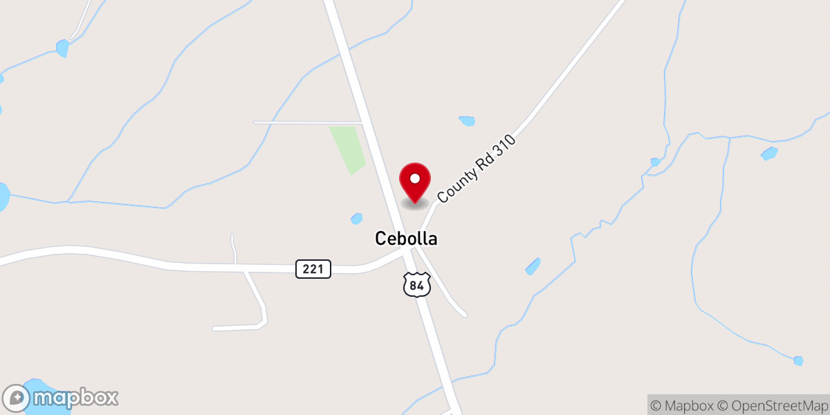 Map showing location of Santo Nino de Atocha