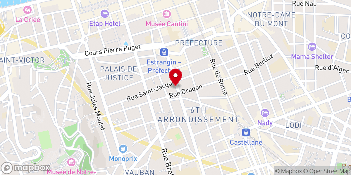 Map showing location of Paroisse Saint Joseph