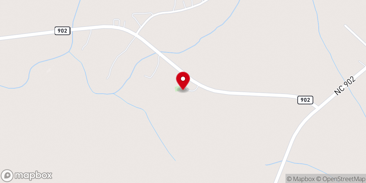 Map showing location of St. Matthew AME Zion Church