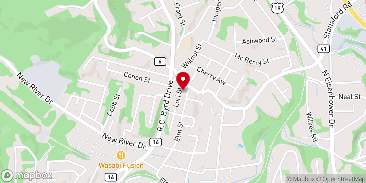 Map showing location of Calloway Heights Baptist Church
