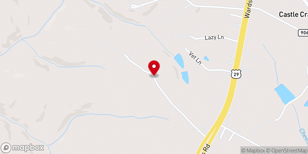 Map showing location of Master's Inn Christian Camp