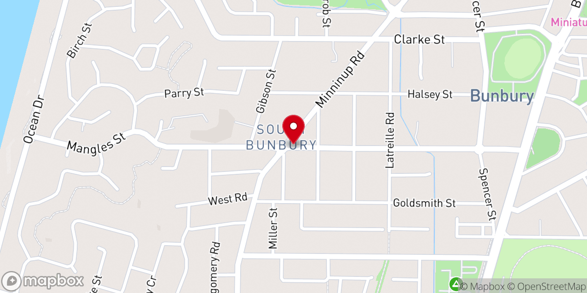 Map showing location of Saint Augustine Uniting Church