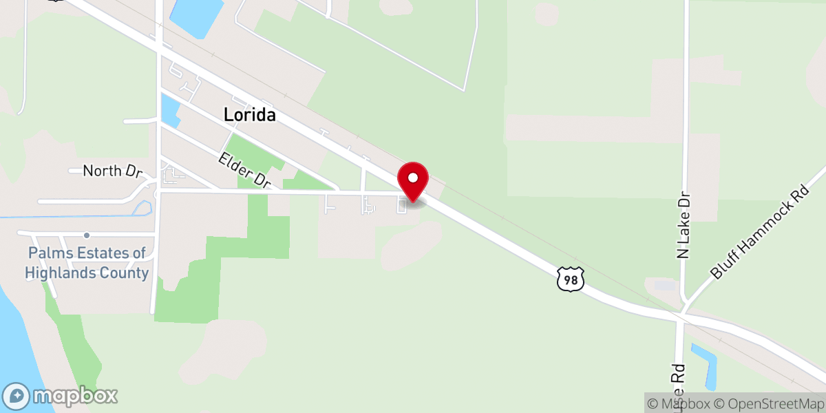 Map showing location of Harvest House Fellowship Church