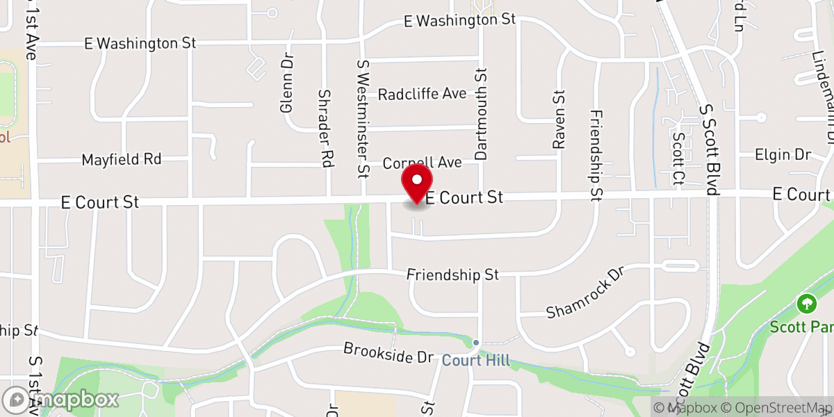Map showing location of New Creation International Church