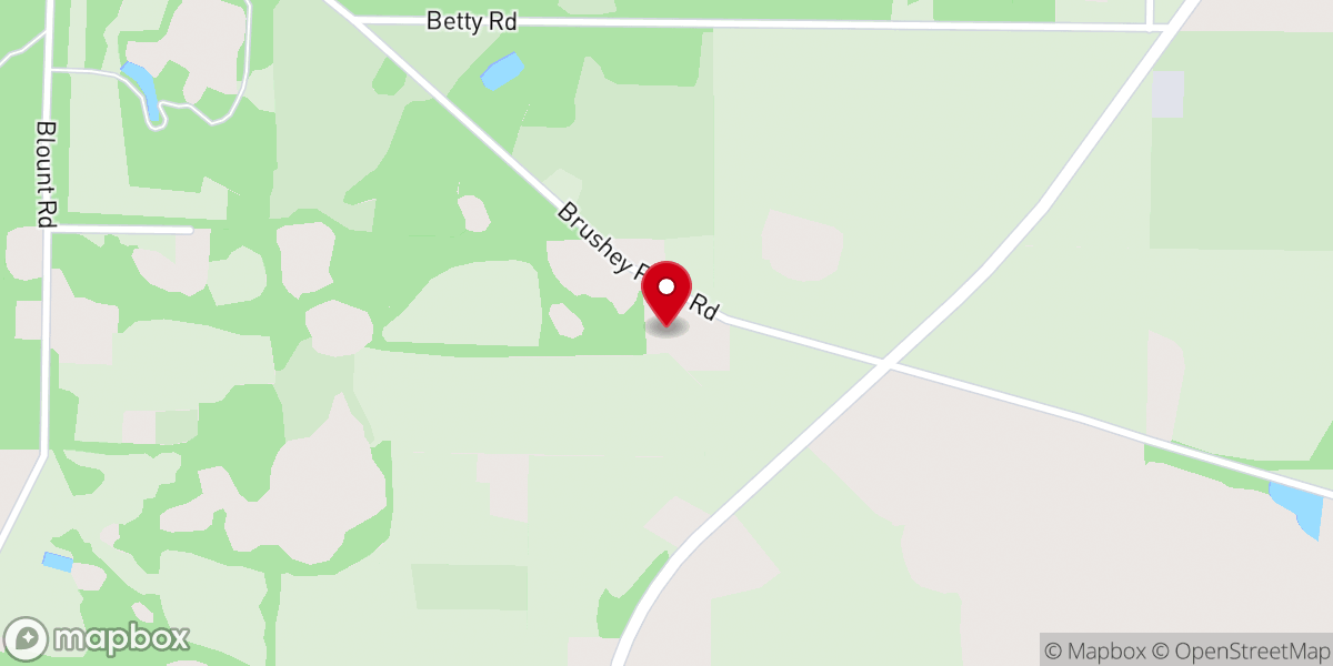 Map showing location of Pleasant Hill Church