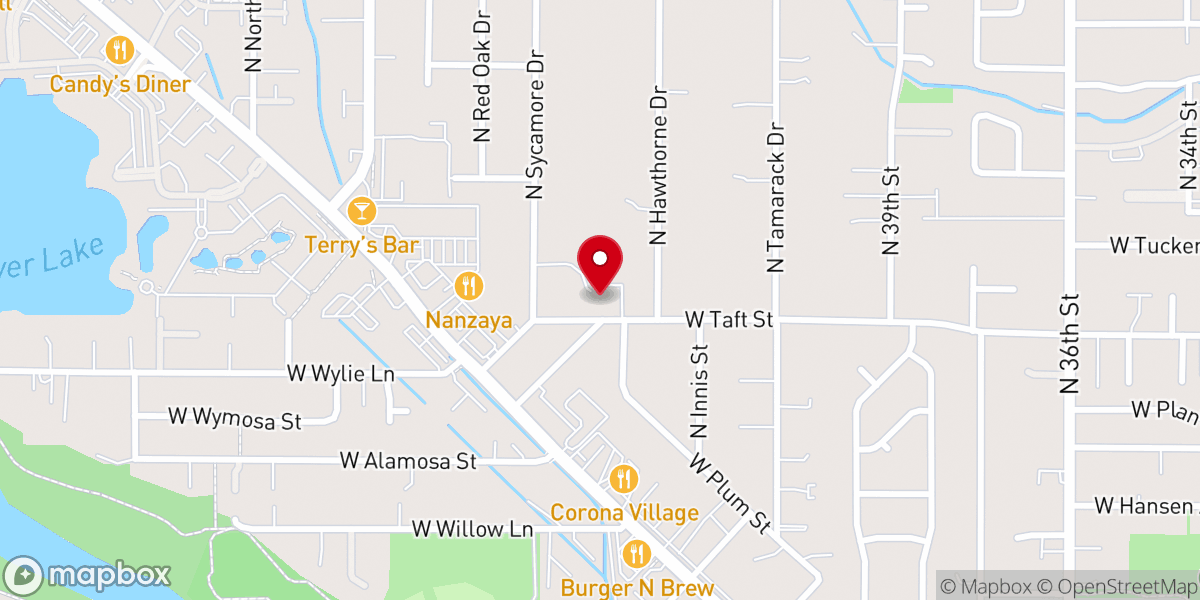 Map showing location of Collister United Methodist Church
