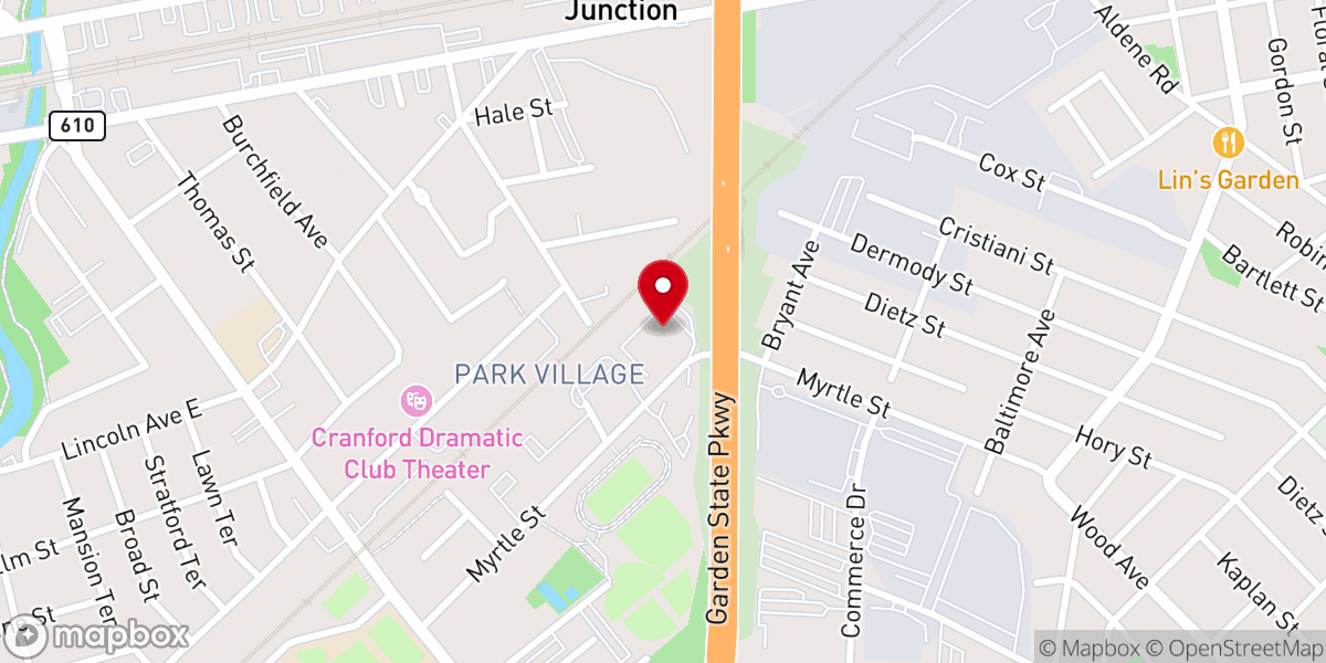 Map showing location of The Harvest Training Center