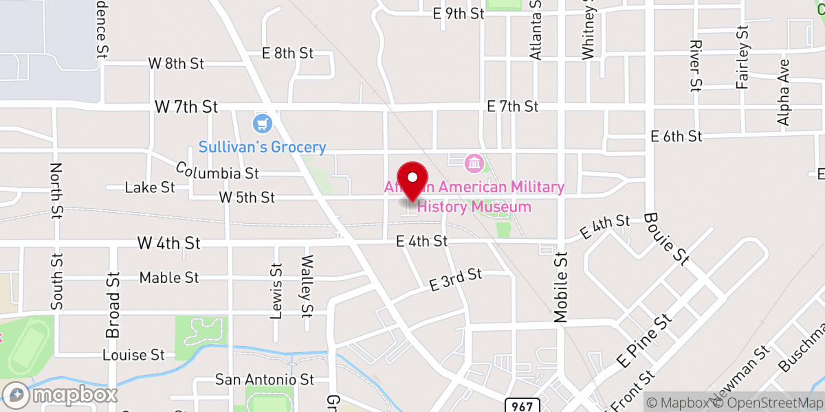 Map showing location of St Paul United Methodist Church