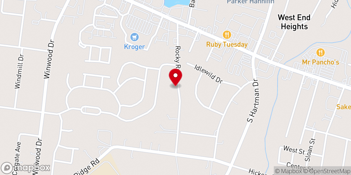Map showing location of Seays Chapel