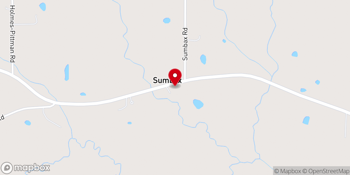 Map showing location of Antioch Baptist Church
