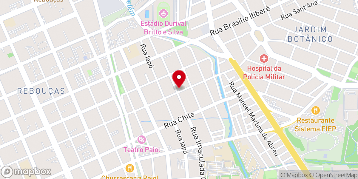 Map showing location of Paróquia São João Batista