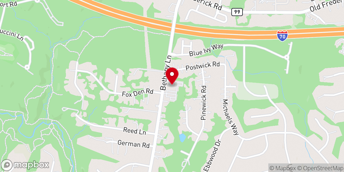 Map showing location of Church of the Good Shepherd