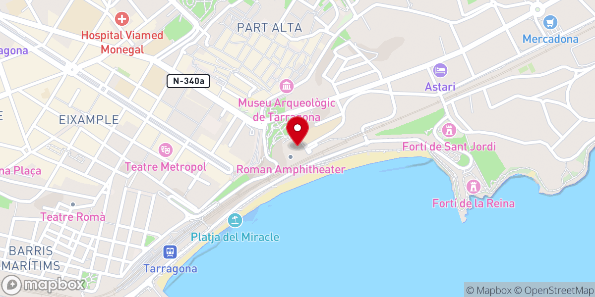 Map showing location of Basílica Visigótica