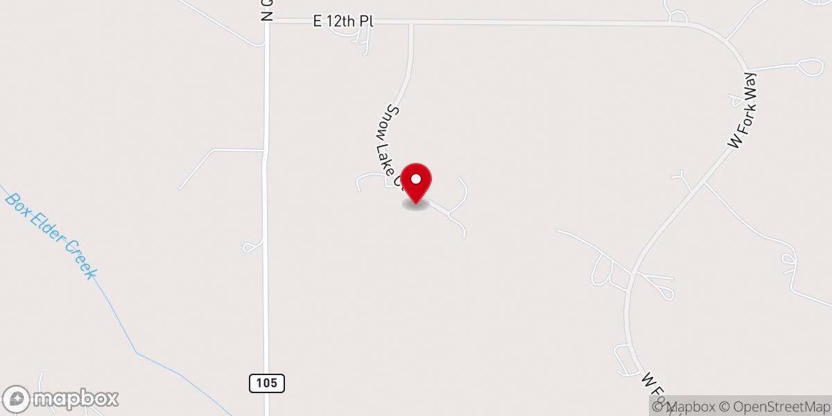 Map showing location of Denver Mennonite Guest Home