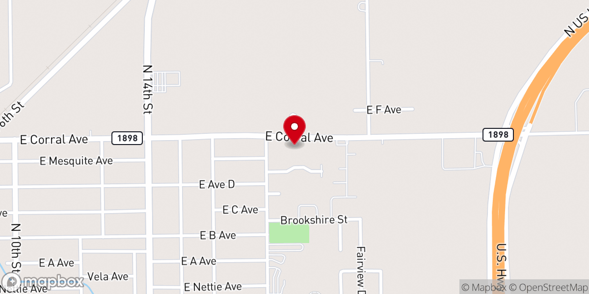 Map showing location of The Worship Center