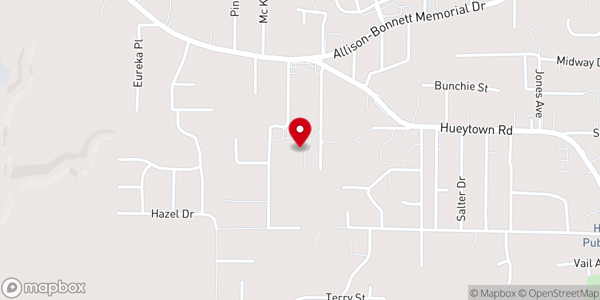 Map showing location of Westdale Baptist Church