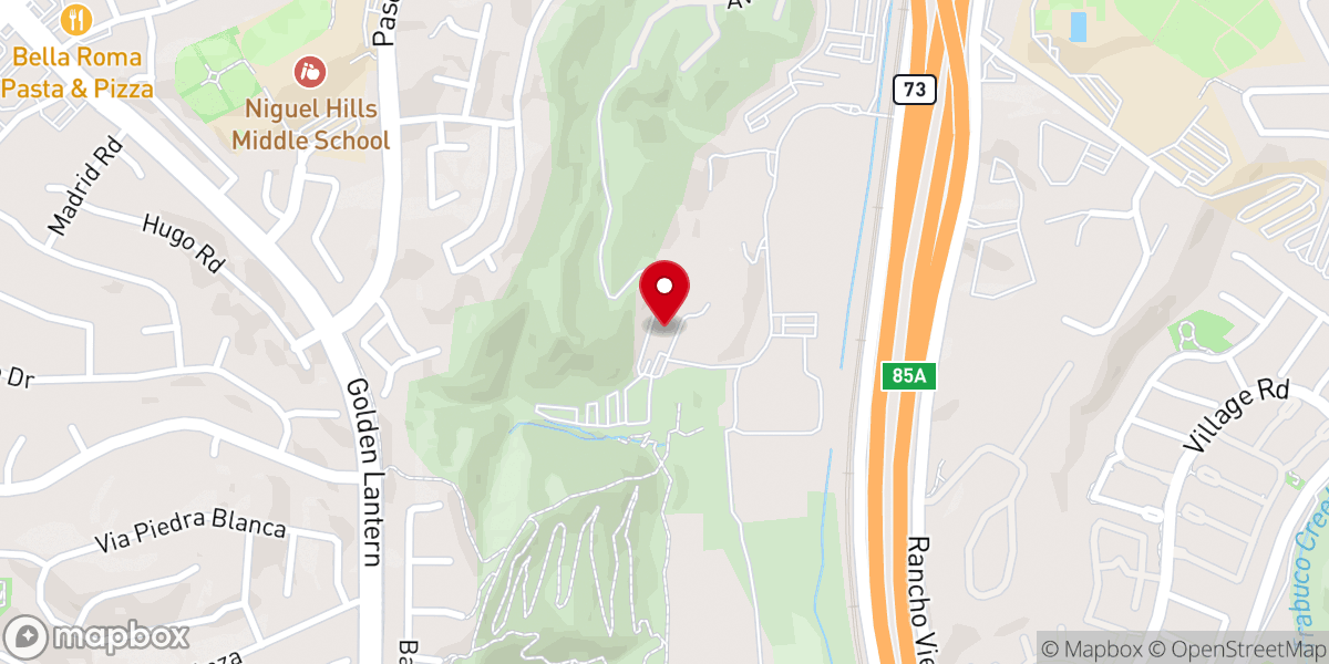 Map showing location of Saddleback Church San Juan Capistrano