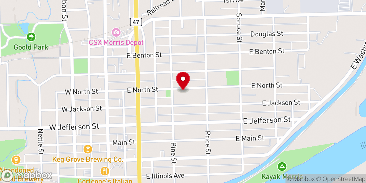 Map showing location of Immaculate Conception Catholic School