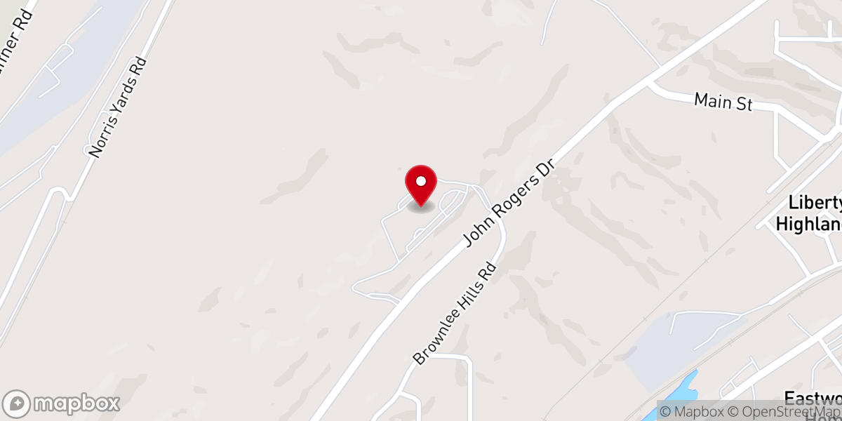Map showing location of The Guiding Light Church