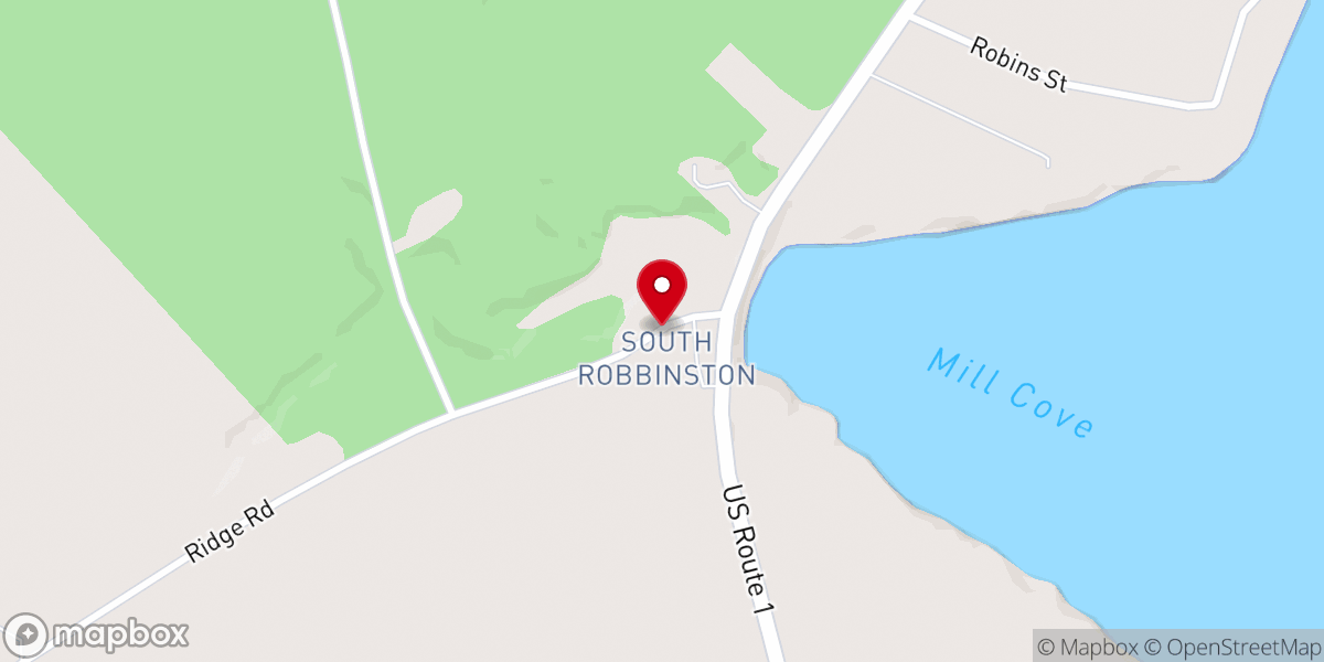 Map showing location of South Robbinston