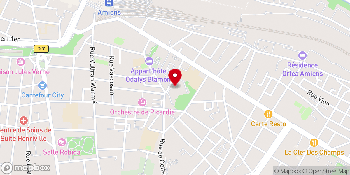Map showing location of Petites sœurs des pauvres